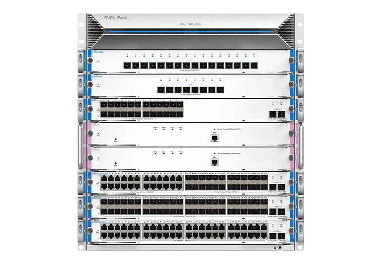 锐捷（Ruijie）企业级下一代融合网络多业务9U框式核心交换机 RG-NBS7006