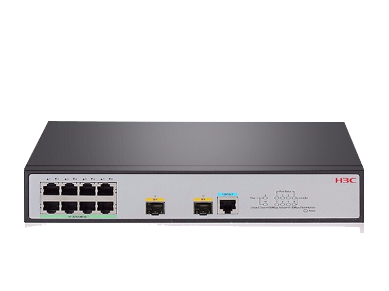 新华三（H3C）S5008PV5-EI 8口千兆电+2千兆光纤口二层WEB网管企业级网络交换机